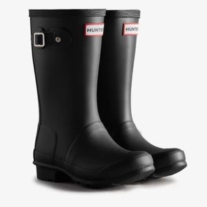 HUNTER Original Big Kids Wellington Boots Sz 5 boys 6 girls